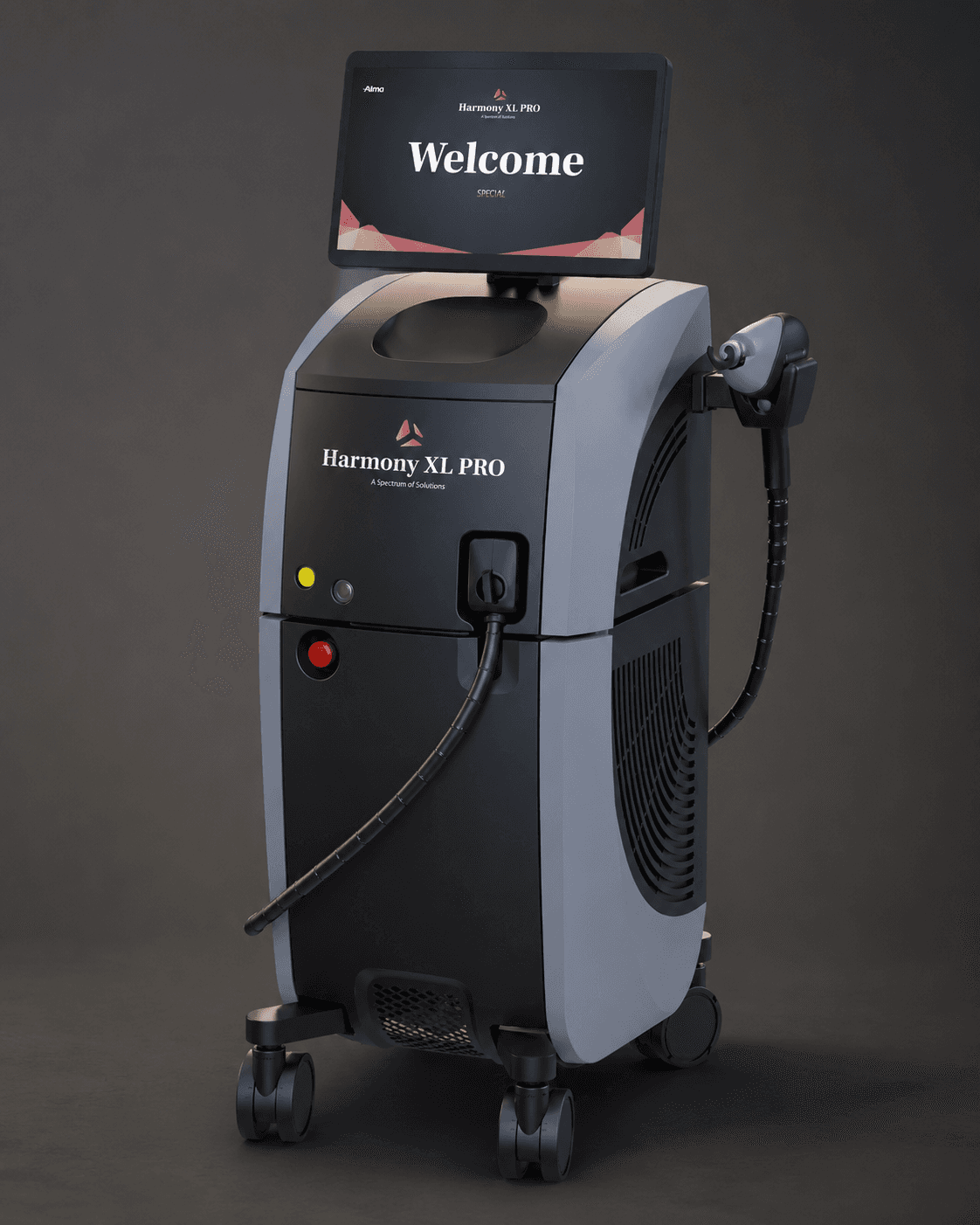 Dispositivo Alma Laser Harmony per trattamenti estetici del viso nello studio del Dott. Maged a Torino
